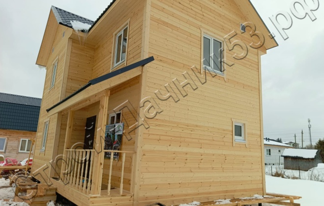 4 Каркасно-щитовой дом  Д-112, 8х6м, 82 М², Московская область, город Солнечногорск. (6)